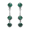 African Malachite Multi Function Earrings in Stainless Steel 7.40 ctw - Sticky add to cart bar