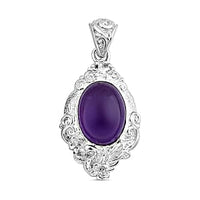 Amethyst 12.00 ctw Pendant in Sterling Silver
