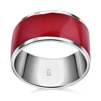 Coral Ring in Sterling Silver (Size 9.0)