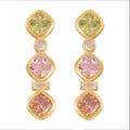 Simulated Diamond Dangle Earrings in Rhodium Over Sterling Silver 8.70 ctw - Sticky add to cart bar