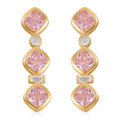 Simulated Diamond Dangle Earrings in Rhodium Over Sterling Silver 8.70 ctw - Sticky add to cart bar