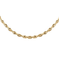 10K Yellow Gold 1.5mm Rope Chain Necklace 20 Inches 1.40 Grams