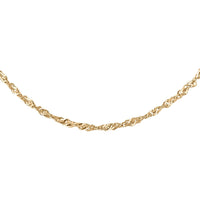 10K Yellow Gold Singapore Chain Necklace 18 Inches 1.20 Grams