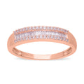 Natural Pink Diamond (I3) Band Ring in Vermeil Rose Gold Over Sterling Silver 0.25 ctw - Sticky add to cart bar