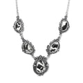 Artisan Crafted White Buffalo Necklace 18-20 Inches in Sterling Silver 20.15 ctw - Sticky add to cart bar