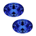 Certified & Appraised AAAA Tanzanite Set of 2 (Ovl 7.5x5.5 mm) 2.00 ctw - Sticky add to cart bar