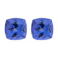 Certified & Appraised AAAA Tanzanite Set of 2, Cushion Shaped Loose Tanzanite 2.00 ctw Set For Earrings Ring Necklace Making, Loose Gemstone Set For Jewelry (Cush 6 mm) - Sticky add to cart bar