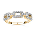 Moissanite Ring in Vermeil Yellow Gold Over Sterling Silver (Size 6.0) 0.25 ctw - Sticky add to cart bar