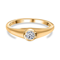 14K Yellow Gold Lab Grown Diamond (G-H, VS) Ring (Size 11.5) 0.50 ctw