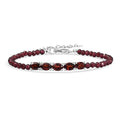 Doorbuster African Amethyst Beaded Bracelet in Sterling Silver (6.50-8.00In) 11.75 ctw - Sticky add to cart bar