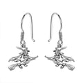 Platinum Over Sterling Silver Dangle Earrings (3.50 g) - Sticky add to cart bar