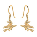 Vermeil Yellow Gold Over Sterling Silver Halloween Witch Earrings 4.15 Grams - Sticky add to cart bar
