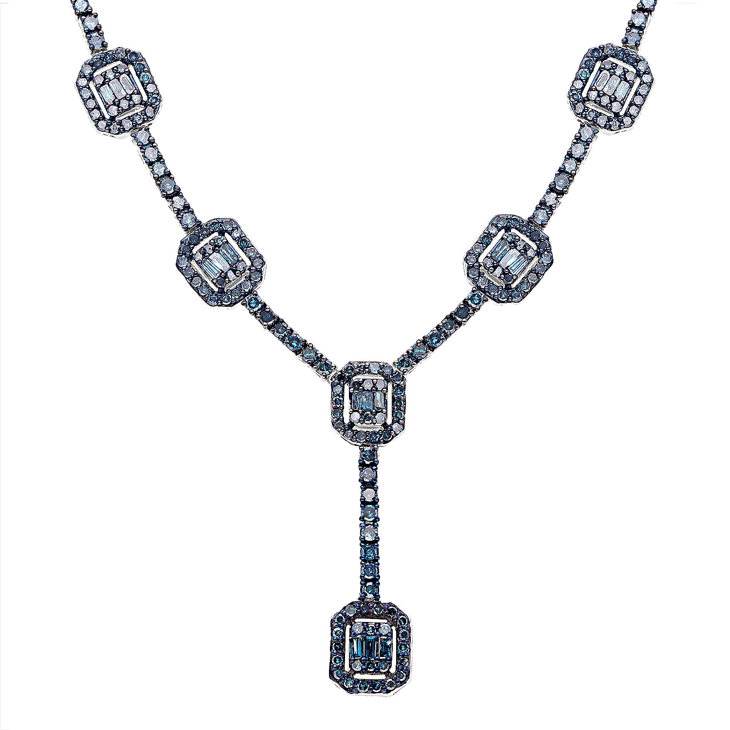 Doorbuster Natural Champagne Diamond Necklace (18-20 Inches) in Vermeil RG Over Sterling Silver 3.00 ctw