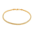 10K Yellow Gold 3mm Palma Chain Bracelet (8.00 In) 3.70 Grams - Sticky add to cart bar