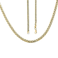 Palma Chain Necklace in 10K Yellow Gold, Gold Palma Necklace, 20 Inch Necklace, Gold Gifts 3mm 8.40 Grams
