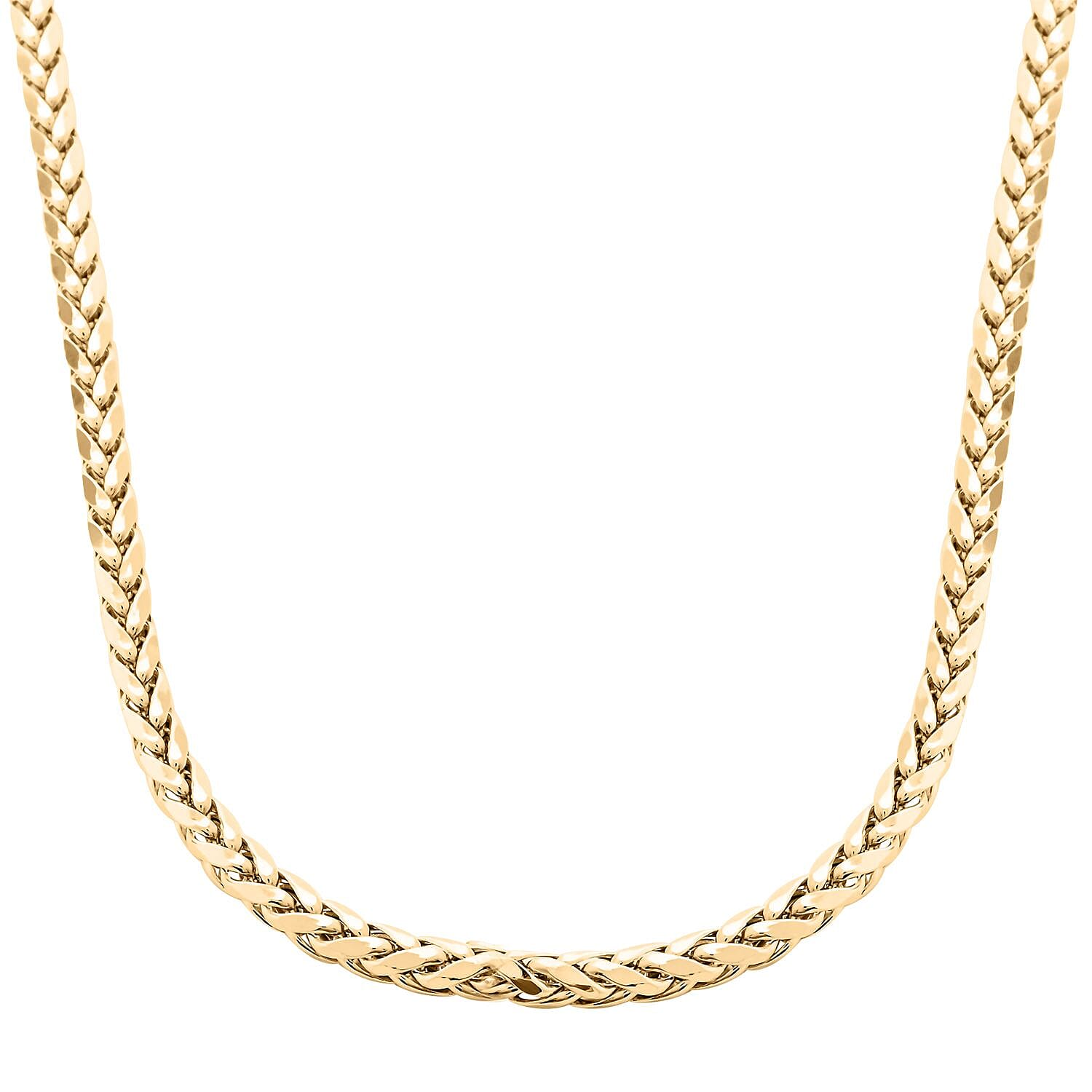 2.5mm Palma Chain Necklace 16 Inches in 10K Yellow Gold