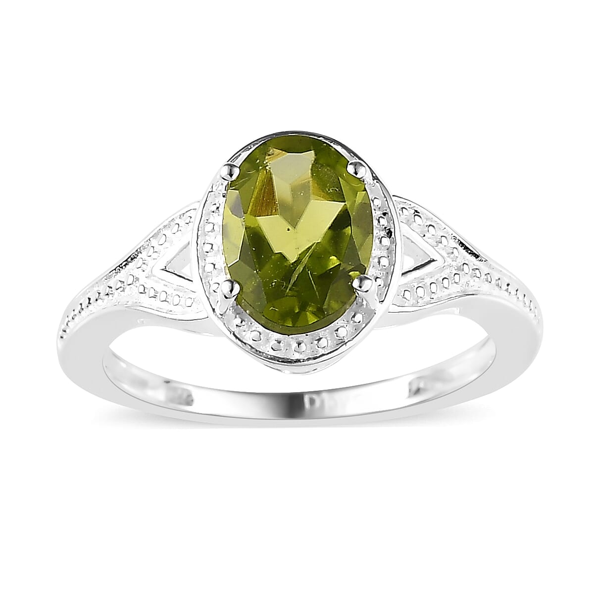 Amethyst Solitaire Ring in Sterling Silver (Size 10.0) 1.15 ctw