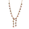 GP Trionfo Collection Premium Multi-Tourmaline and White Zircon Necklace 18 Inches in Vermeil Yellow Gold Over Sterling Silver 14.80 ctw - Sticky add to cart bar