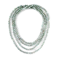 Natural Jade Beaded Endless Necklace 100 Inches 1700.00 ctw
