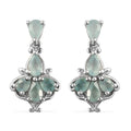 Premium Grandidierite Dangle Earrings in Platinum Over Sterling Silver 1.85 ctw - Sticky add to cart bar