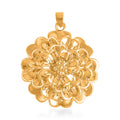 Electroform Floral Pendant in 24K Yellow Gold 6.65 Grams - Sticky add to cart bar