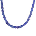 Luxoro 10K Yellow Gold Premium Tanzanite Beaded Necklace 18-20 Inches 250.00 ctw - Sticky add to cart bar