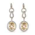 Luxoro 10K Yellow Gold Diamond G-H I2 Dangling Earrings 1.50 ctw - Sticky add to cart bar