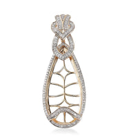 Luxoro 14K Yellow Gold G-H I2 Diamond Pendant 0.75 ctw