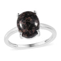 Natural Yooperlite Solitaire Ring in Sterling Silver (Size 10.0) 2.65 ctw - Sticky add to cart bar