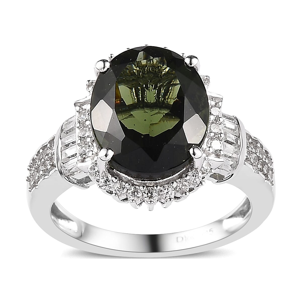 Platinum Over Sterling Silver 4.90 ctw