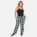 Victory Sportswear Purple and Black Plaid Pattern Microfleece Lounge Pants - M - Sticky add to cart bar