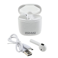 Sound Mates Wireless Bluetooth Earbuds - White