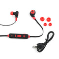 Closeout iHip Warrior Red and Black Bluetooth Sport Earbuds, Best Workout Earbuds For Running, Foldable Earbuds - Sticky add to cart bar