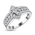 NY Closeout 14K White Gold G-H I2 Diamond Ring 7 Grams 0.75 ctw - Sticky add to cart bar