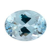 AAAA Santa Maria Aquamarine (Oval 7x5 mm) 0.80 ctw Loose gemstone