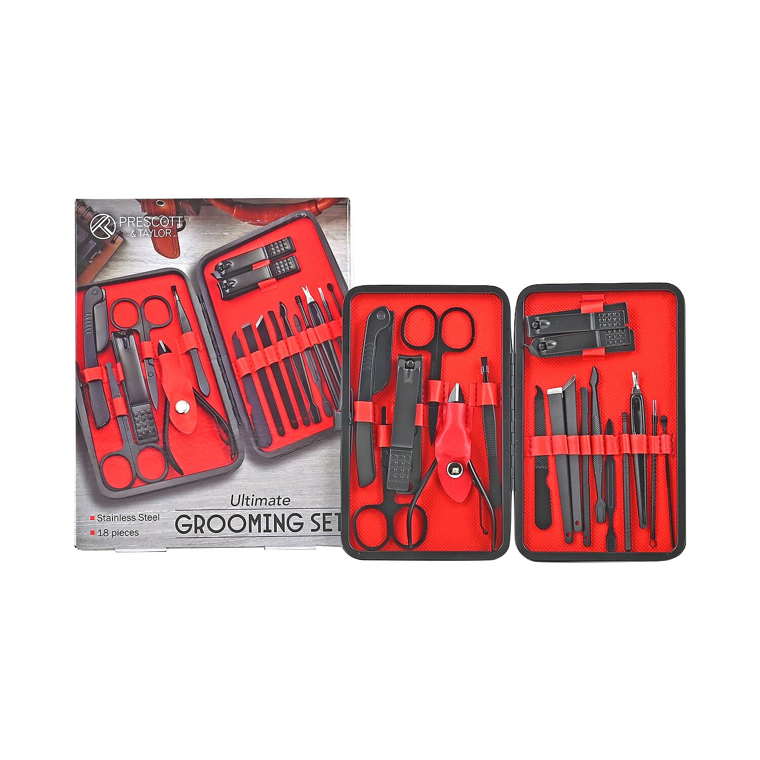 Closeout Prescott & Taylor 18pcs Ultimate Grooming Set