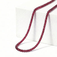 Rhapsody Certified & Appraised AAAA Ouro Fino Rubellite 18 Inch Beaded Necklace in 950 Platinum 75.00 ctw, Rubellite Jewelry, Necklace Gift For Her
