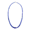 Certified & Appraised Rhapsody 950 Platinum AAAA Tanzanite Beaded Necklace 18 Inches 130.00 ctw - Sticky add to cart bar