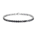 Parti Sapphire Bracelet in Platinum Over Sterling Silver (8.00 In) 18.90 ctw - Sticky add to cart bar