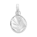 Lab Grown Polki Diamond Pendant in Platinum Over Sterling Silver 1.00 ctw - Sticky add to cart bar