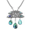 Bali Legacy Abalone Shell Barong Necklace 18-20 Inches in Sterling Silver - Sticky add to cart bar