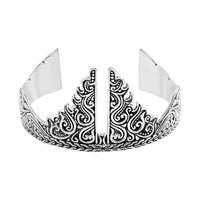 Bali Legacy Sterling Silver Gate of Heaven Cuff Bracelet (7.25 In) 36.90 Grams