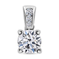 14K White Gold Luxuriant Lab Grown Diamond G-H SI Pendant 1.10 ctw - Sticky add to cart bar
