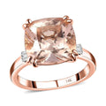 One Time Only Luxoro 14K Rose Gold AAA Marropino Morganite, Diamond (G-H, I2) Ring (Size 6.0) 6.75 ctw - Sticky add to cart bar