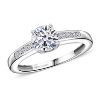 14K White Gold Luxuriant Lab Grown Diamond G-H SI Ring 1.25 ctw