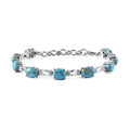 Karis Tiger''s Eye Bracelet in Platinum Bond (6.50-8.0In) 21.00 ctw - Sticky add to cart bar