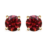 Dichroic Mist Moissanite Stud Earrings in Platinum Over Sterling Silver 1.90 ctw
