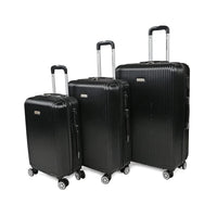 Karriage-Mate 3pc Hardshell Luggage Set -Black