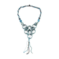 Turquoise Seed Beaded Necklace 20 Inches