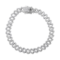 Moissanite Bracelet in Platinum Over Sterling Silver (6.50 In) 2.50 ctw